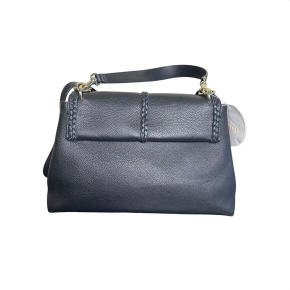 Chloe NWT Penelope Large Top-Handle Bag in Black Smooth Grained Leather - Picture 7 of 16